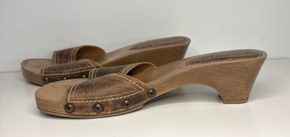 Montego Bay Club Brown Heeled Slip On Shoes US8.5