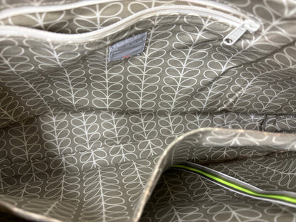 Orla Kiely Large Stem Print Green Shoulder Bag Purse