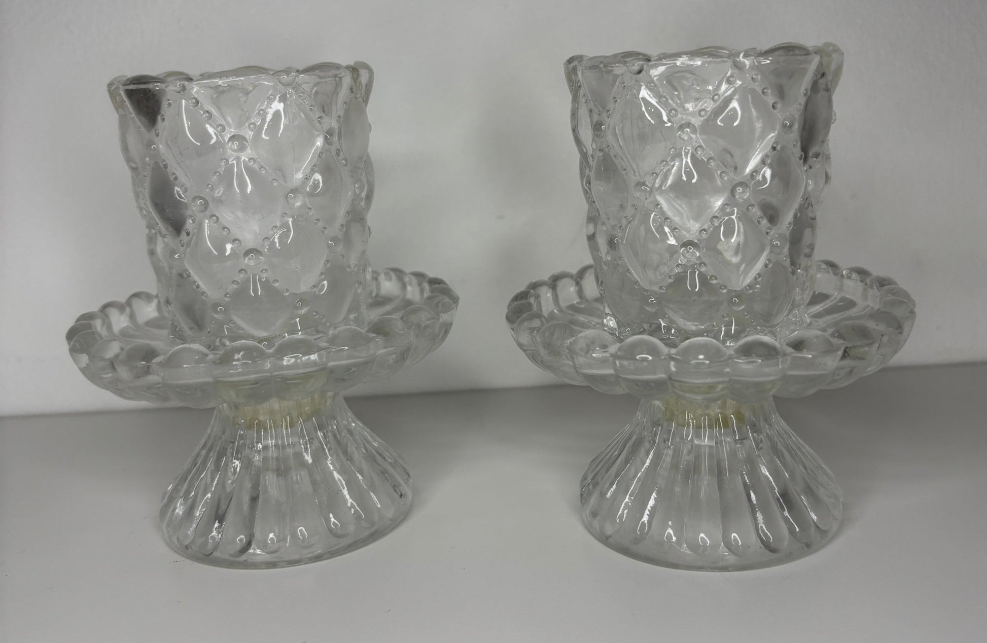 Partylite Crystal Votive Candle Holders and Candles