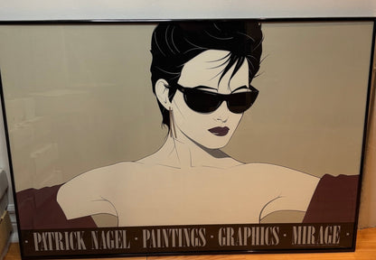 Patrick Nagel Framed Mirage Edition Sunglasses Poster