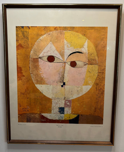 Paul Klee Head of a Man Framed Print
