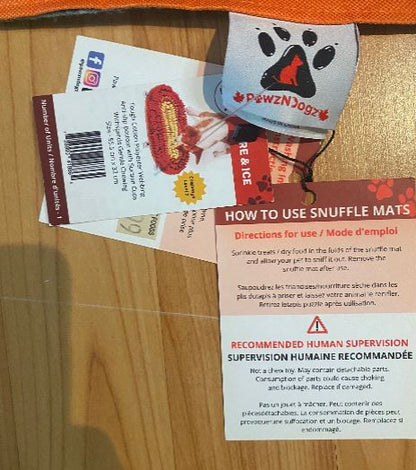 Pawz N Dogz Fire & Ice Anti - Bite Pet Snuffle Mat