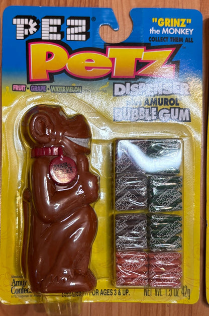 Pez Petz monkey Bubble Gum Dispensers