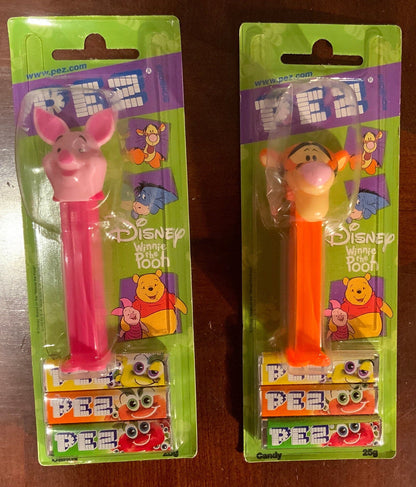Pez Tigger and Piglet Pez Dispensers New on Cards