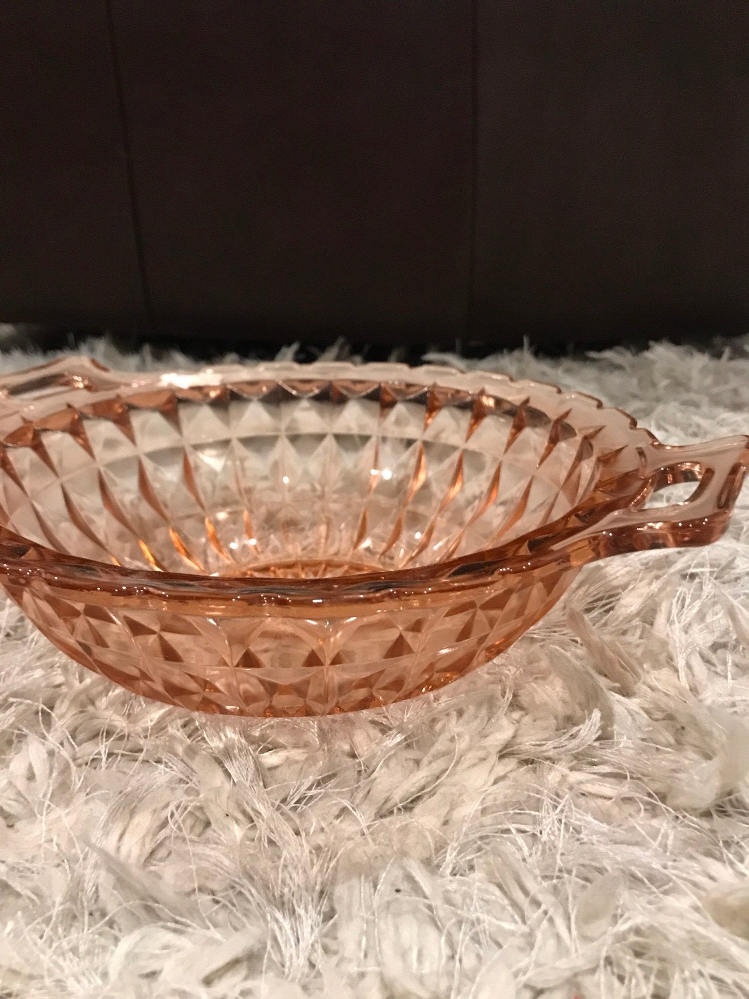 Pink Jeannette Windsor Depression Glass Serving Bowl - HLJ at HomePink Jeannette Windsor Depression Glass Serving BowlPlatterJeannette Windsor