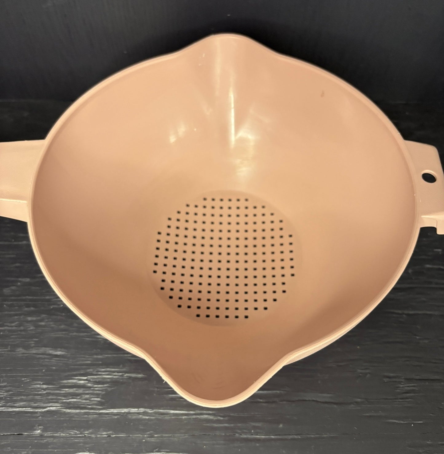 Pink Tupperware Colander