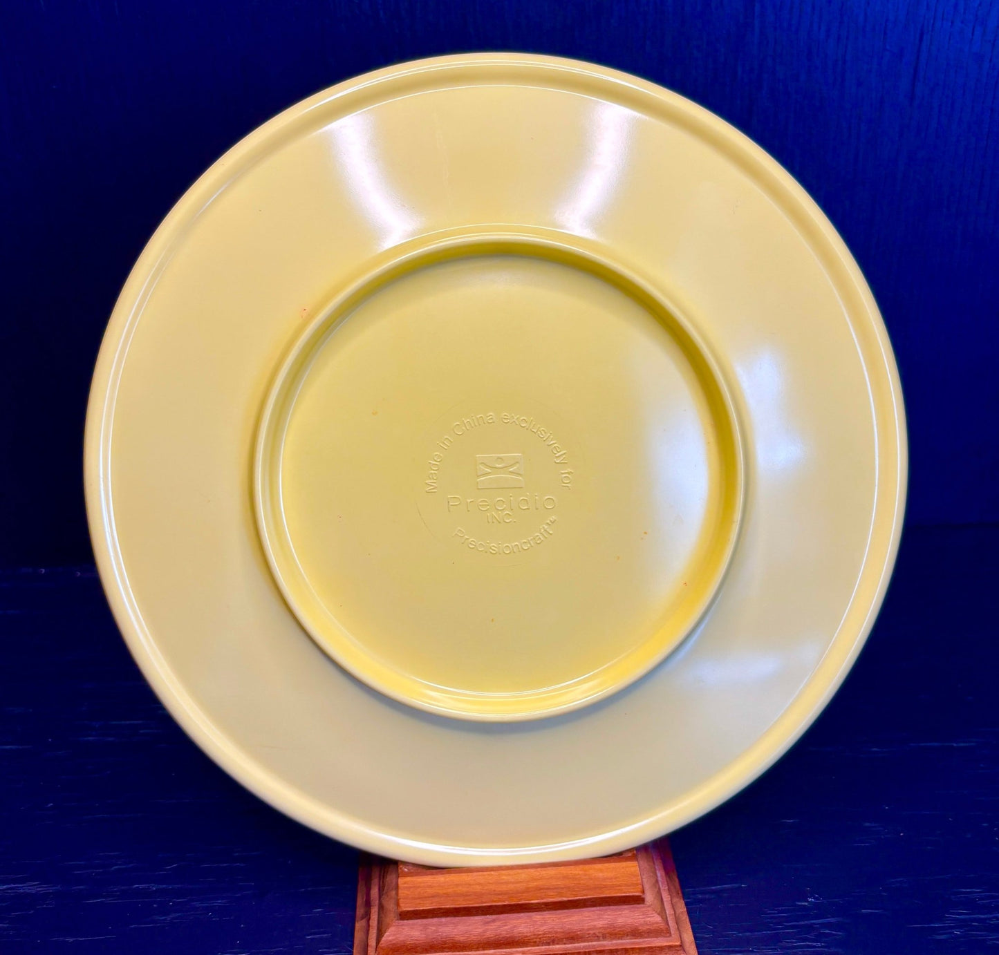 Precidio Precisioncraft Yellow Melamine Salad Plate