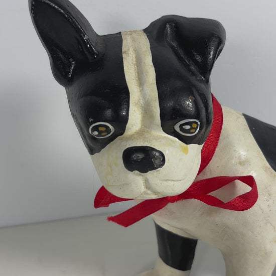 Canfloyd Cast Iron Boston Terrier Doorstop