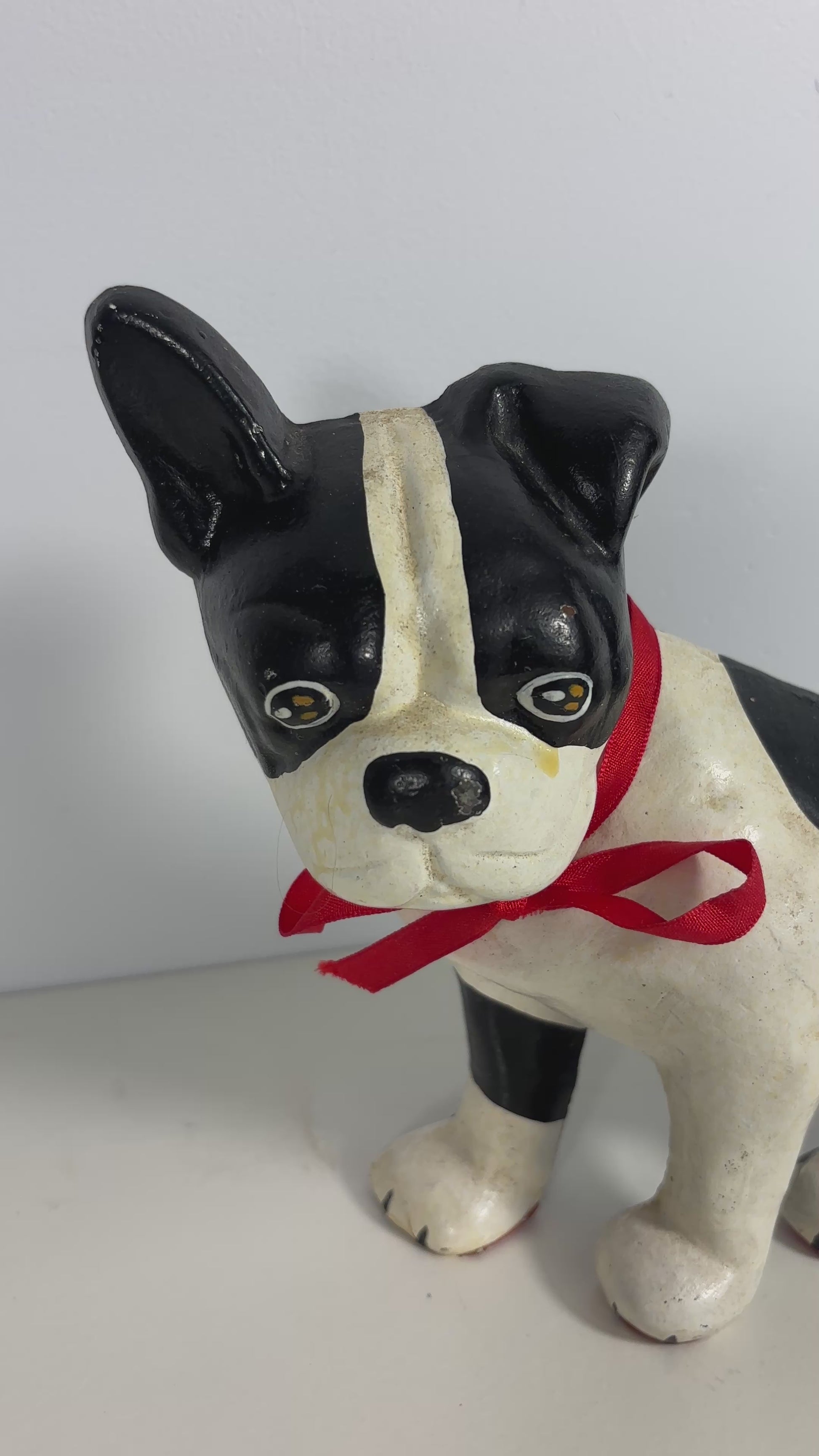 Canfloyd Cast Iron Boston Terrier Doorstop