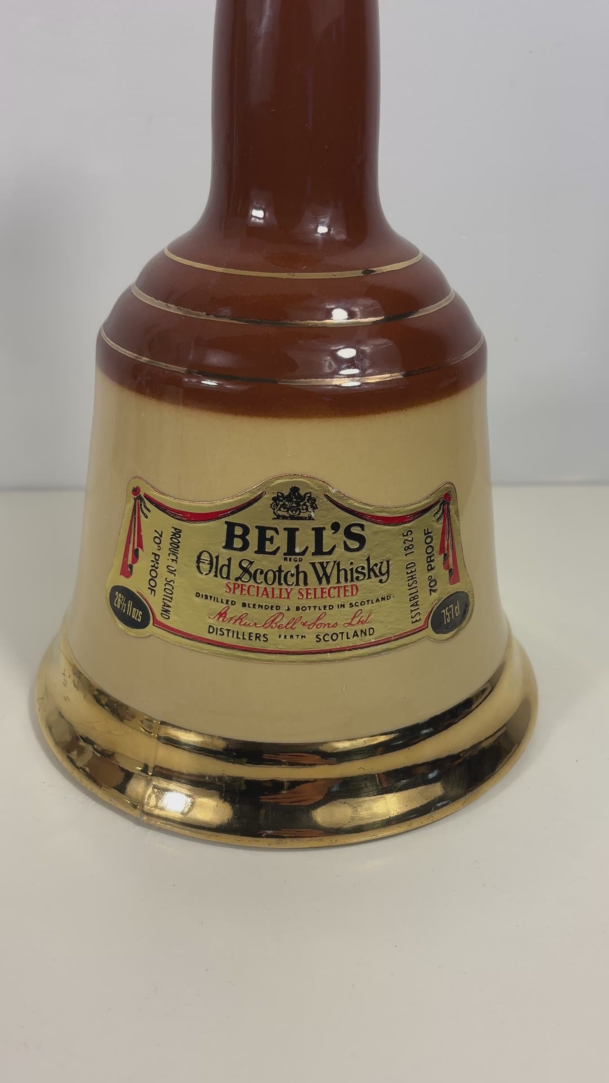 Bell’s Old Scotch Whiskey Bell Shaped Decanter