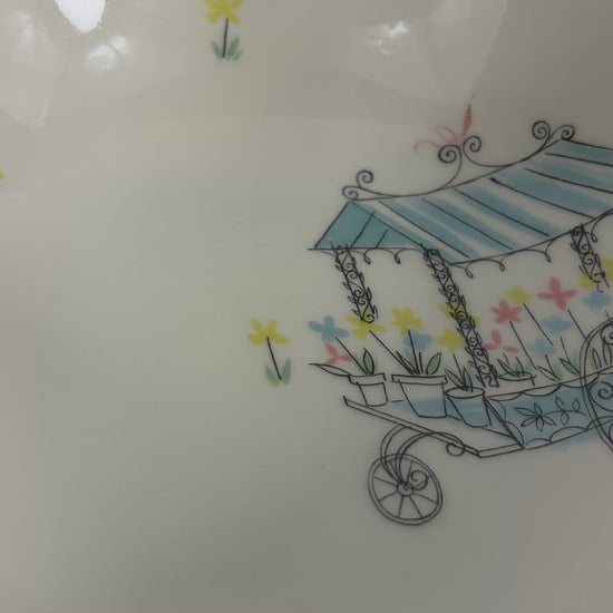 Johnson Brothers Flower Cart Oval Serving Bowl