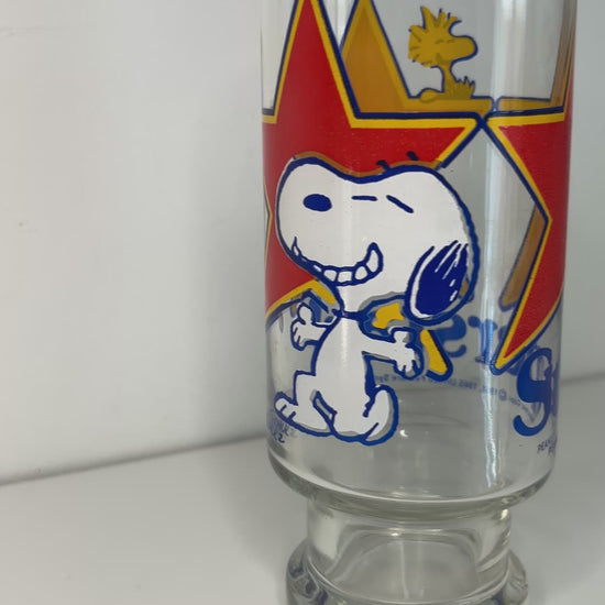 1960s Snoopy and Woodstock Superstar Drink Glass