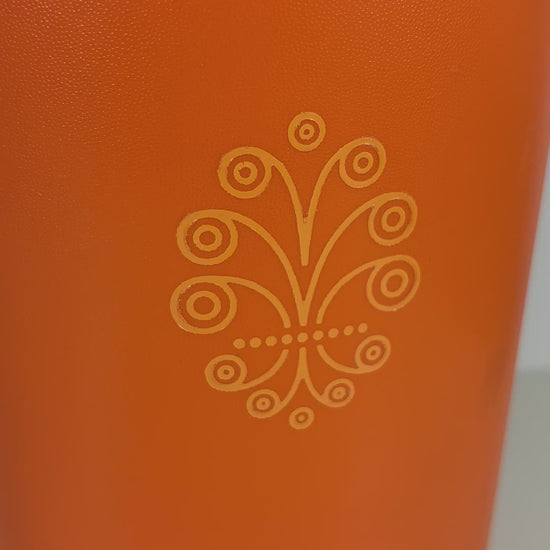 Orange Tupperware Servalier Tall Storage Container