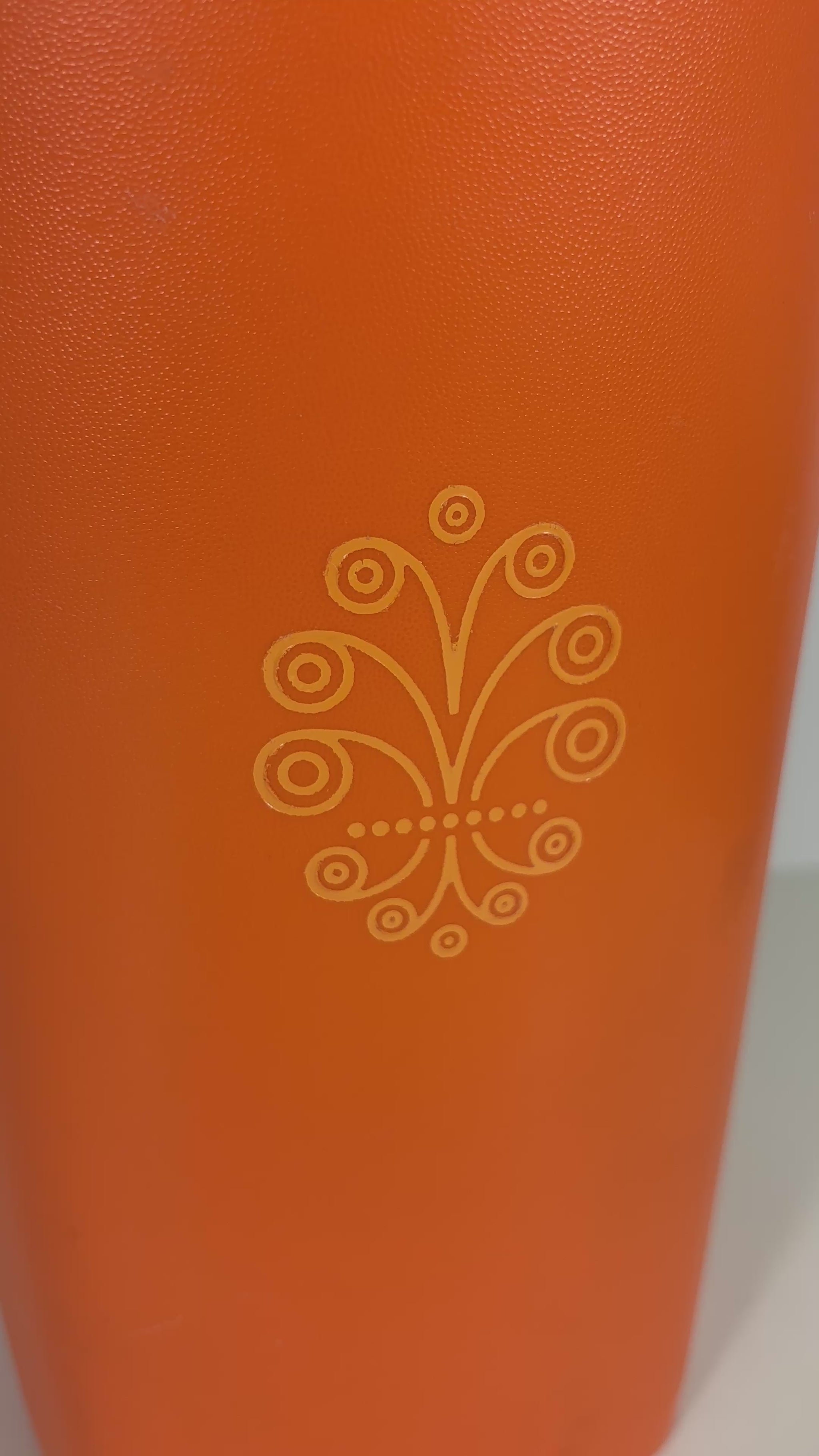 Orange Tupperware Servalier Tall Storage Container