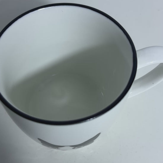 Abbott Peering Cat Coffee Mug