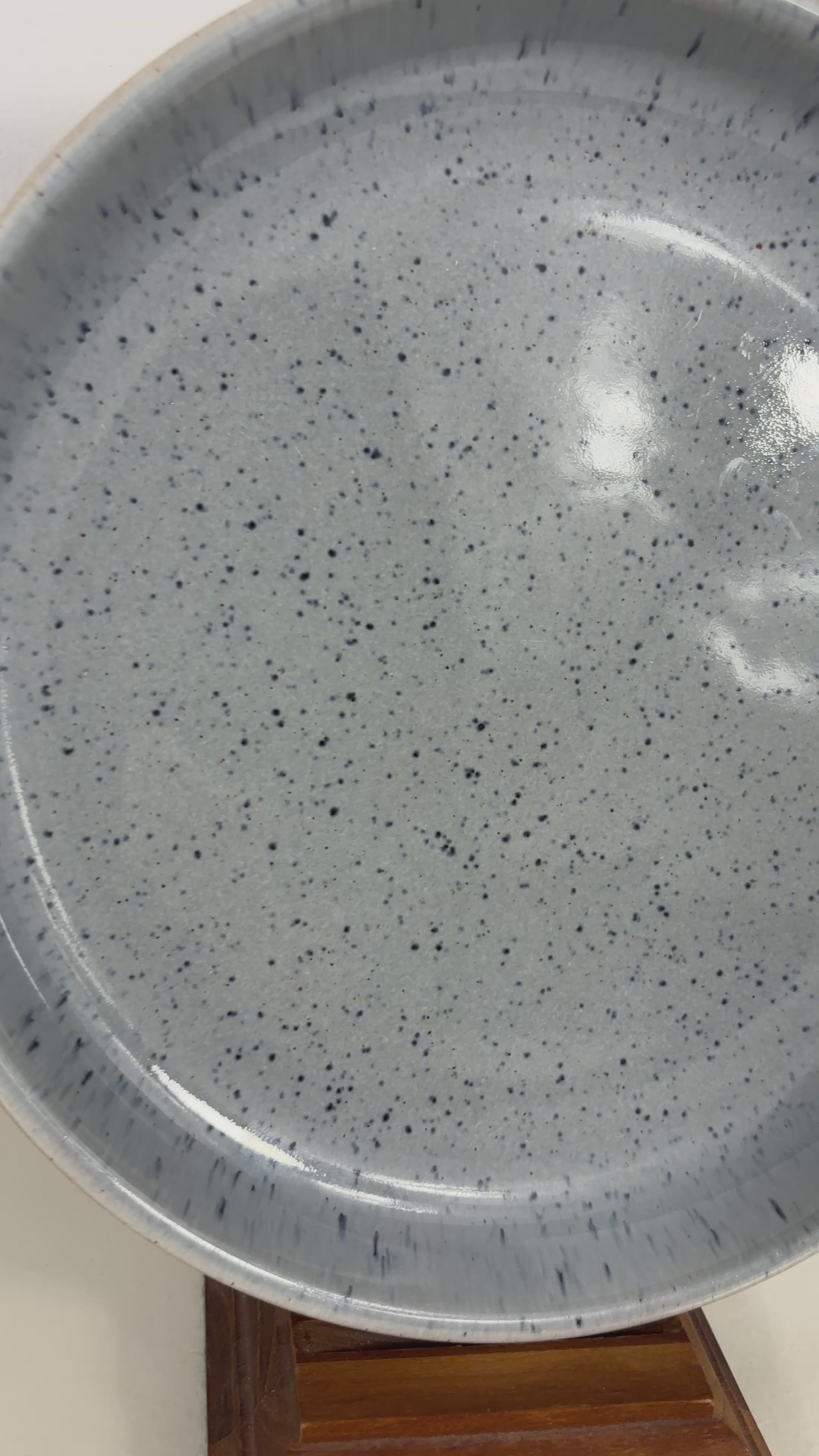 Denby Halo Blue Speckle Salad Plates