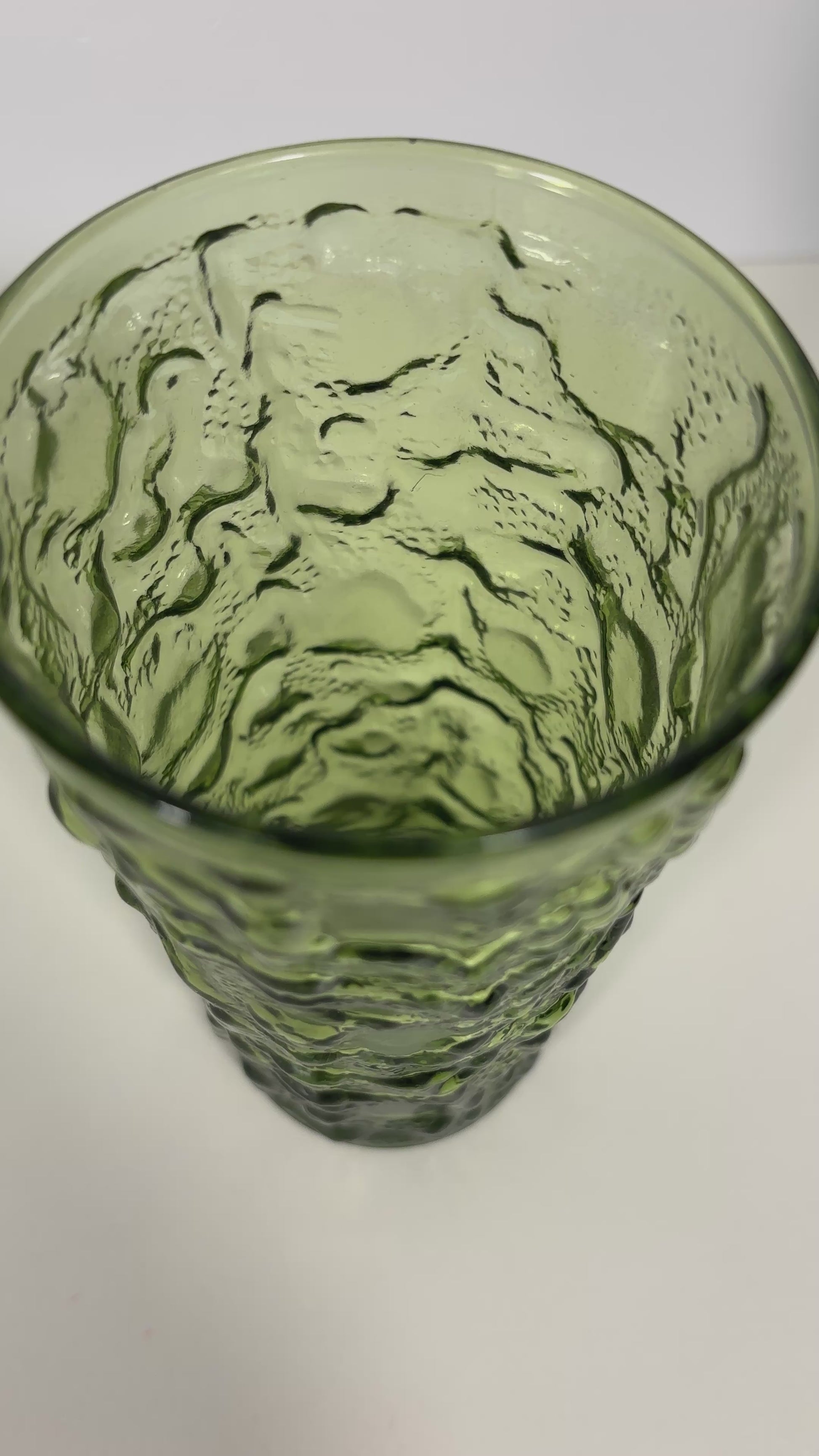 Anchor Hocking Lido Milano Avocado Green Tumbler Replacement Glass