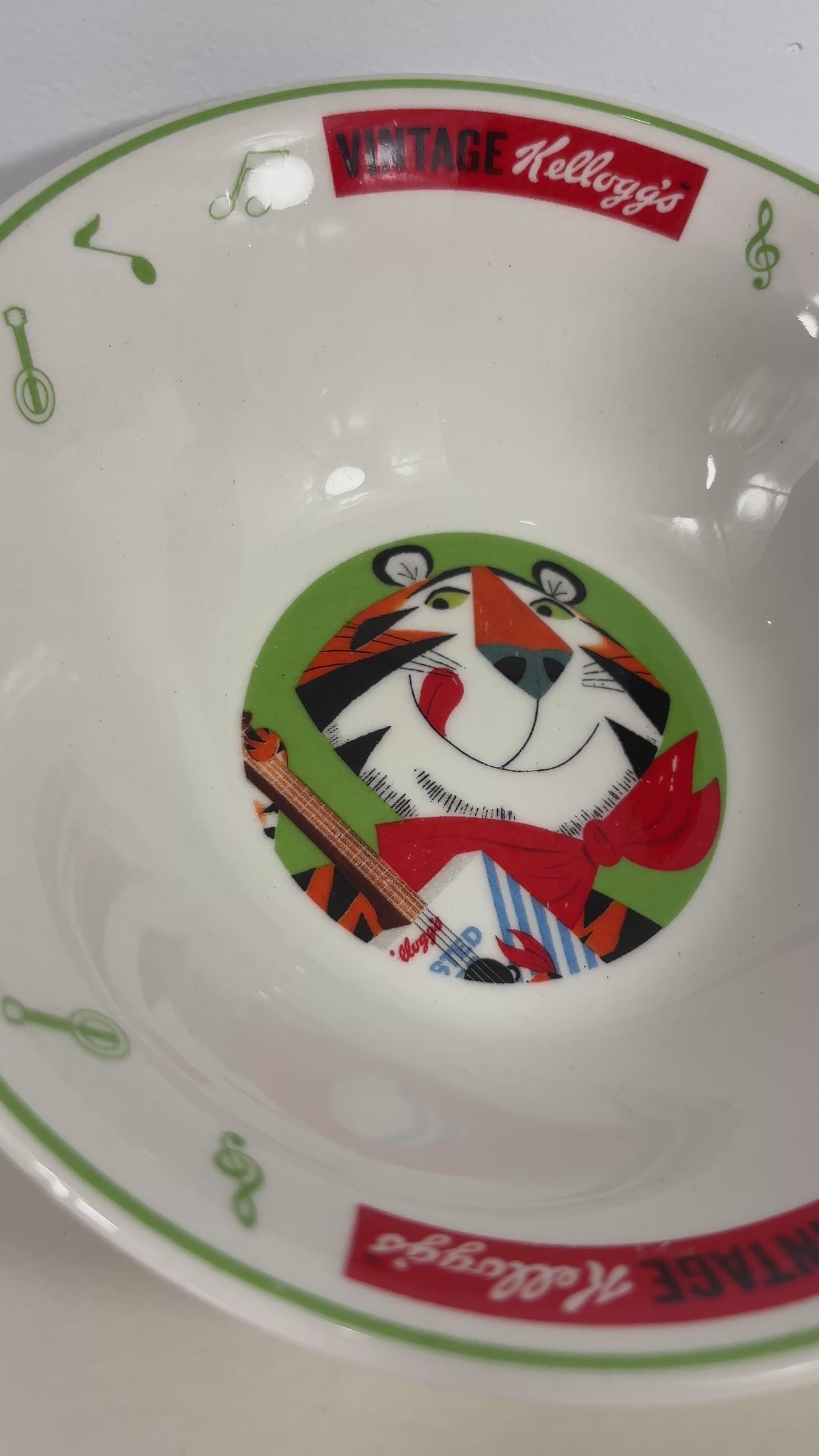 Kellog’s Tony the Tiger Music Promotional Cereal Bowl