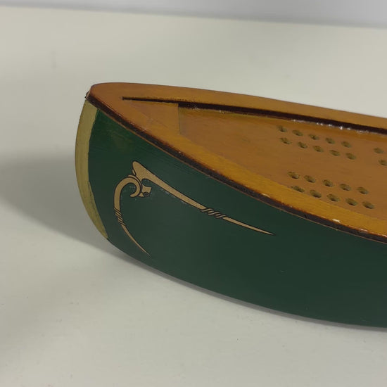 L.L. Bean Paddlers Canoe Shaped Cribbage Board