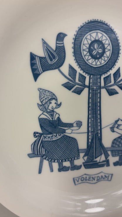 Royal Sphinx Maastricht Volendam Dutch Folklore Plate