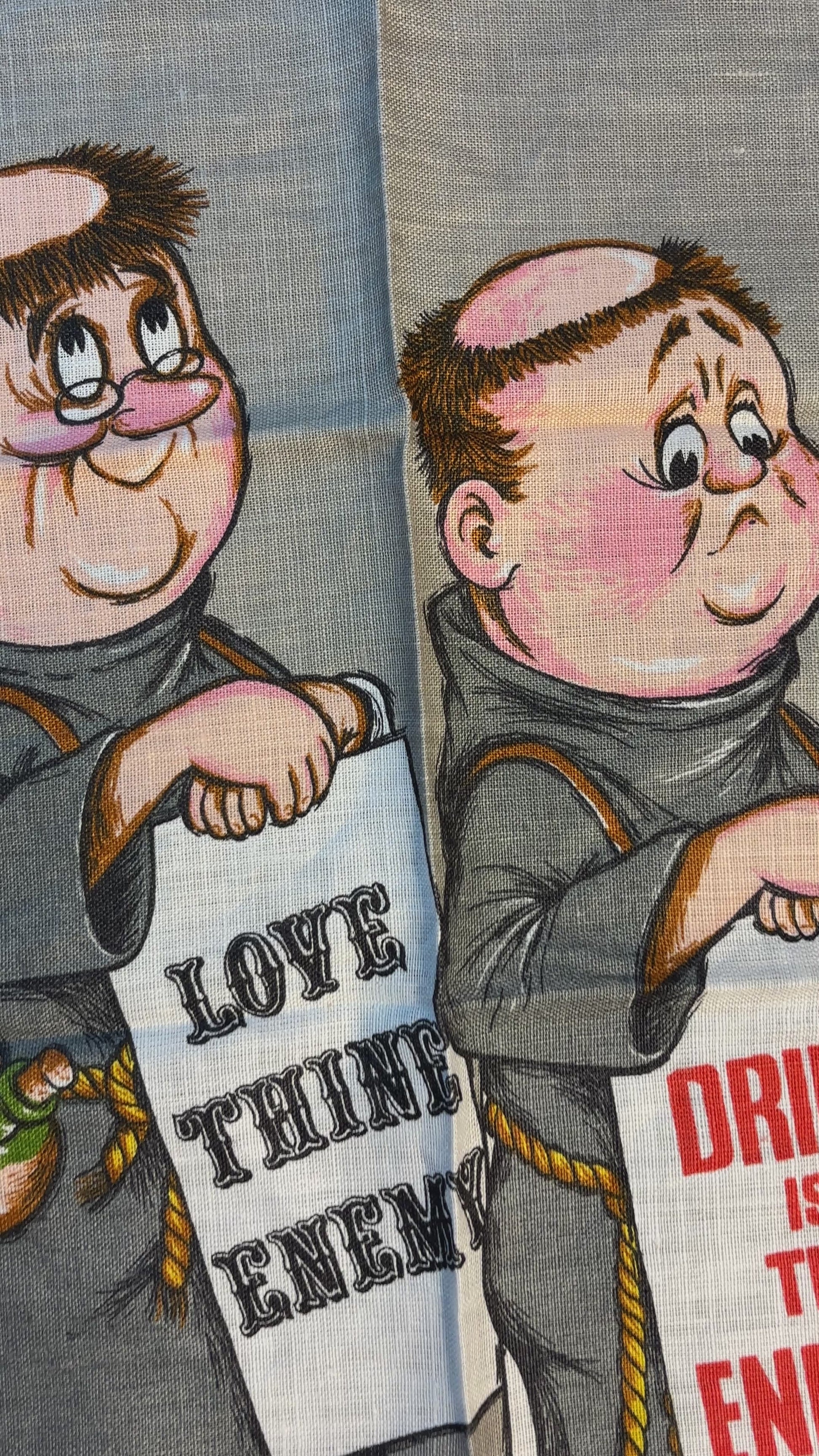 Ulster Weavers Oh Brother Drink is the Enemy Monk Tea Towel