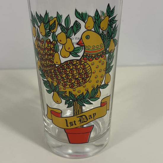Indiana Glass 1st Day of Christmas Tumbler Glass