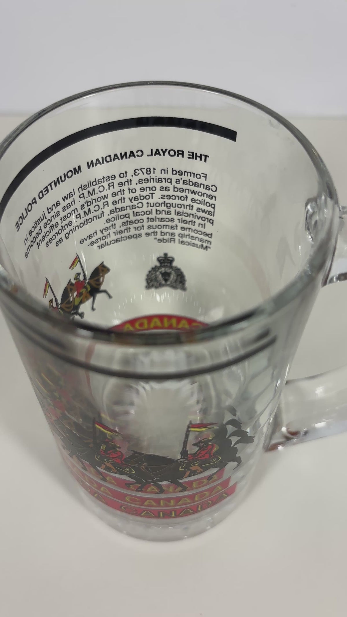 RCMP Police Vintage Horseback Beer Mug