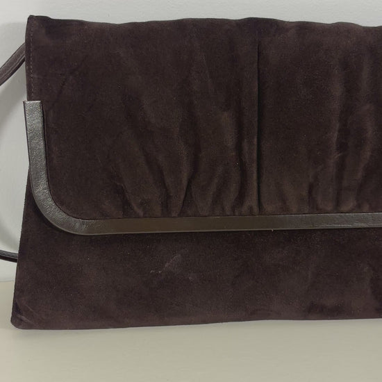 Mastercraft Leather Canada Brown Suede Convertible Shoulder Purse