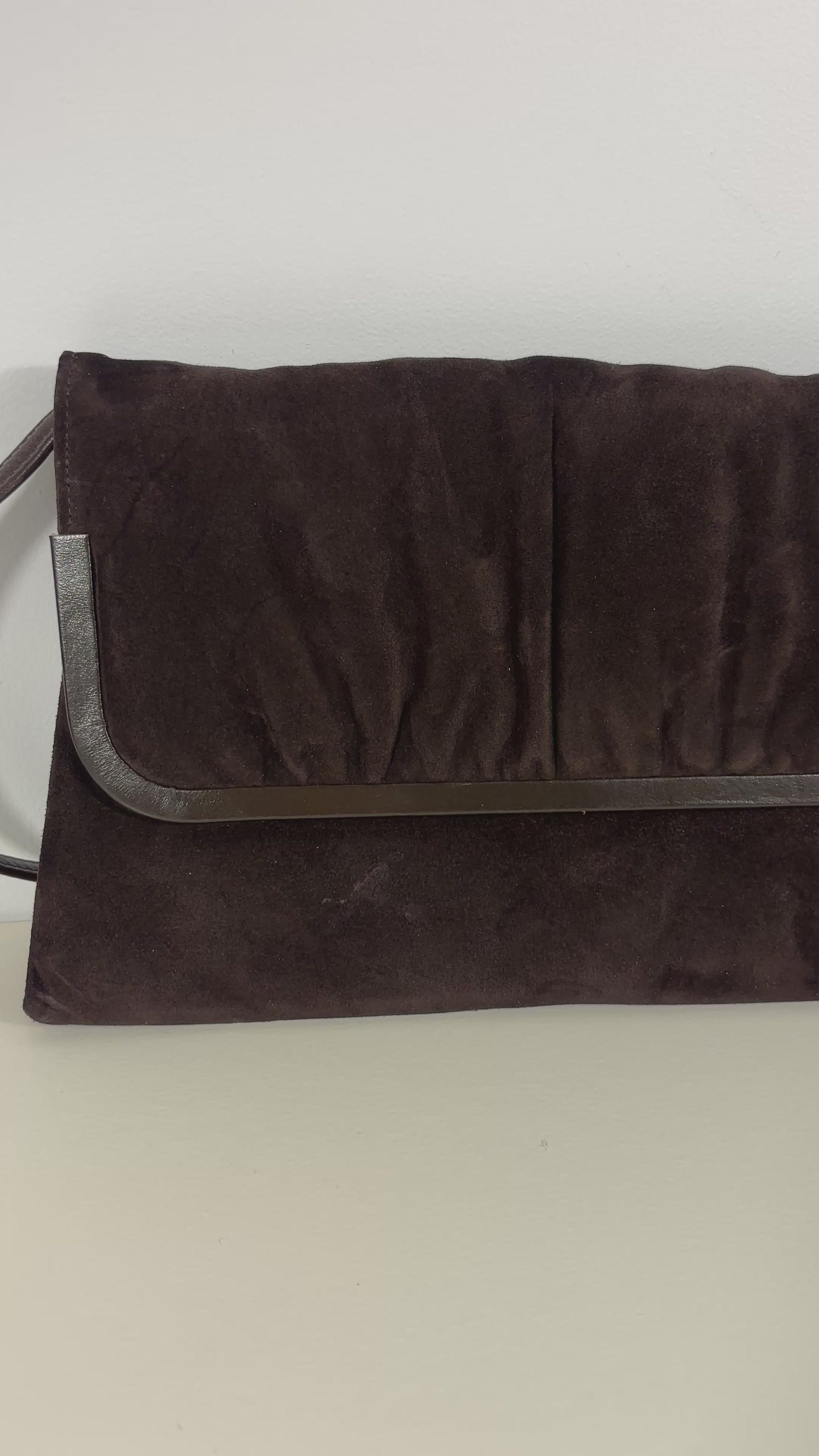 Mastercraft Leather Canada Brown Suede Convertible Shoulder Purse