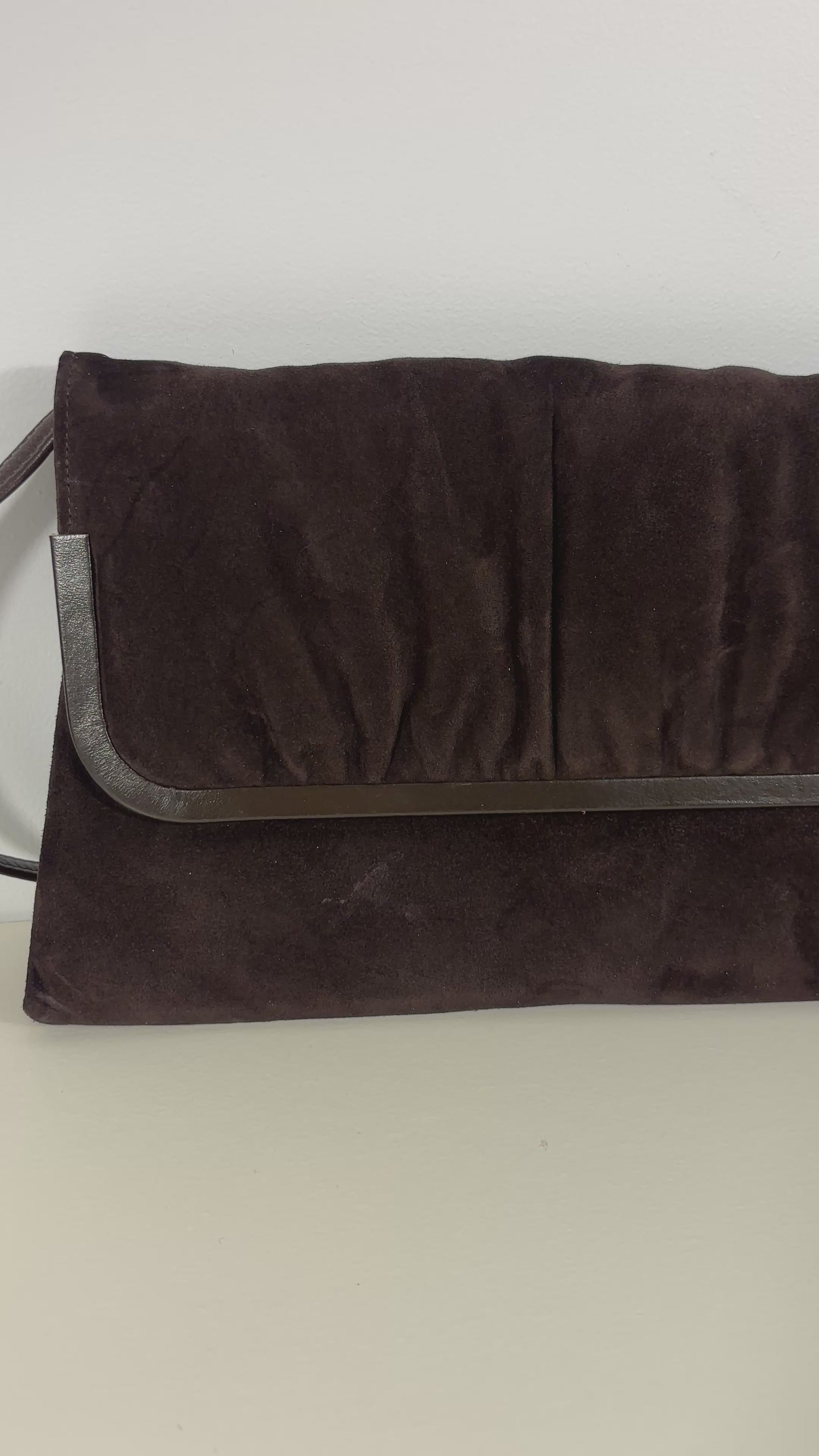 Mastercraft Leather Canada Brown Suede Convertible Shoulder Purse