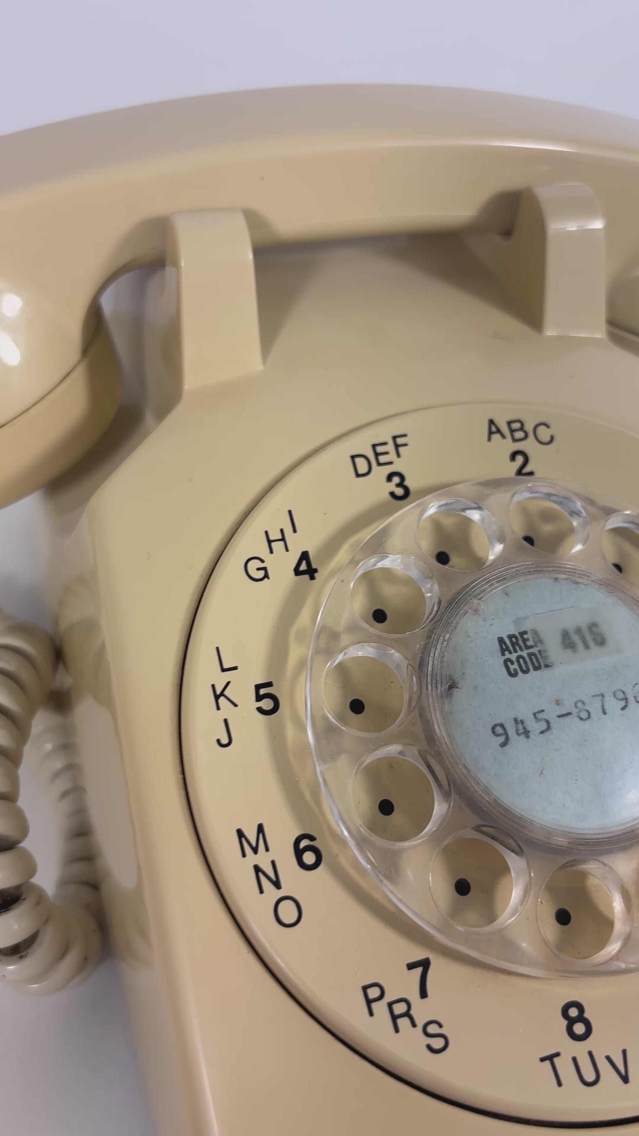 Northern Telecom Beige Rotary Desk Telephone