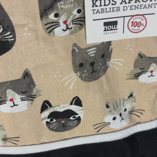 NOW Designs Sally Cats Meow Kids Apron