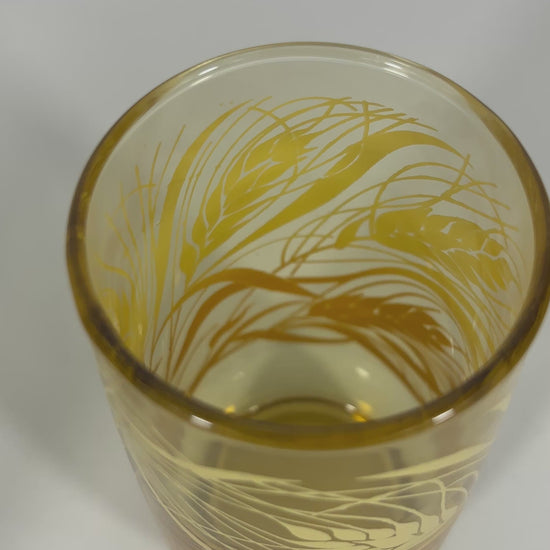 Anchor Hocking Amber Wheat Tumbler Drink Glasses