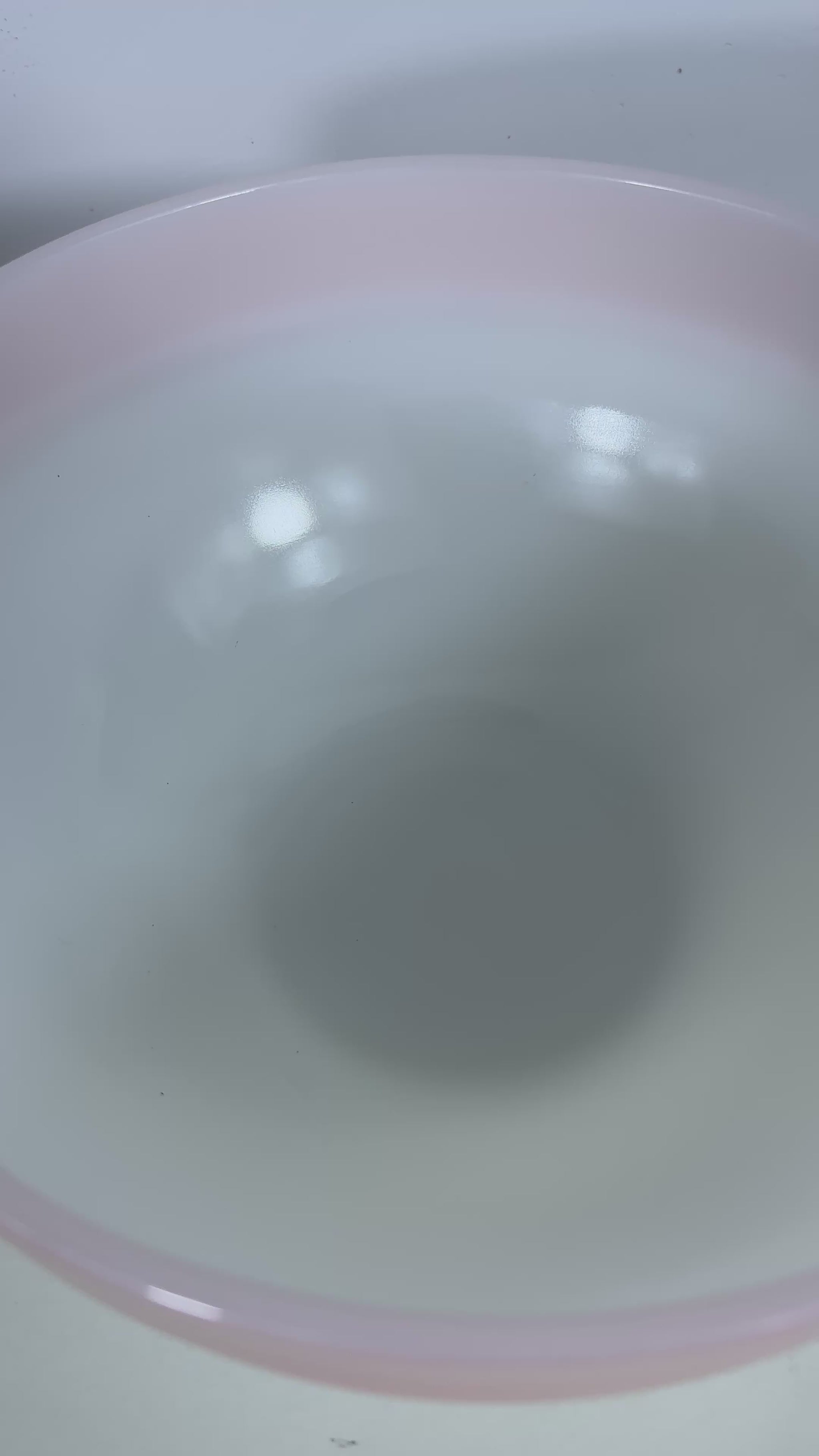 Fire King 9 Inch Pink Colonial Band Mixing Bowl