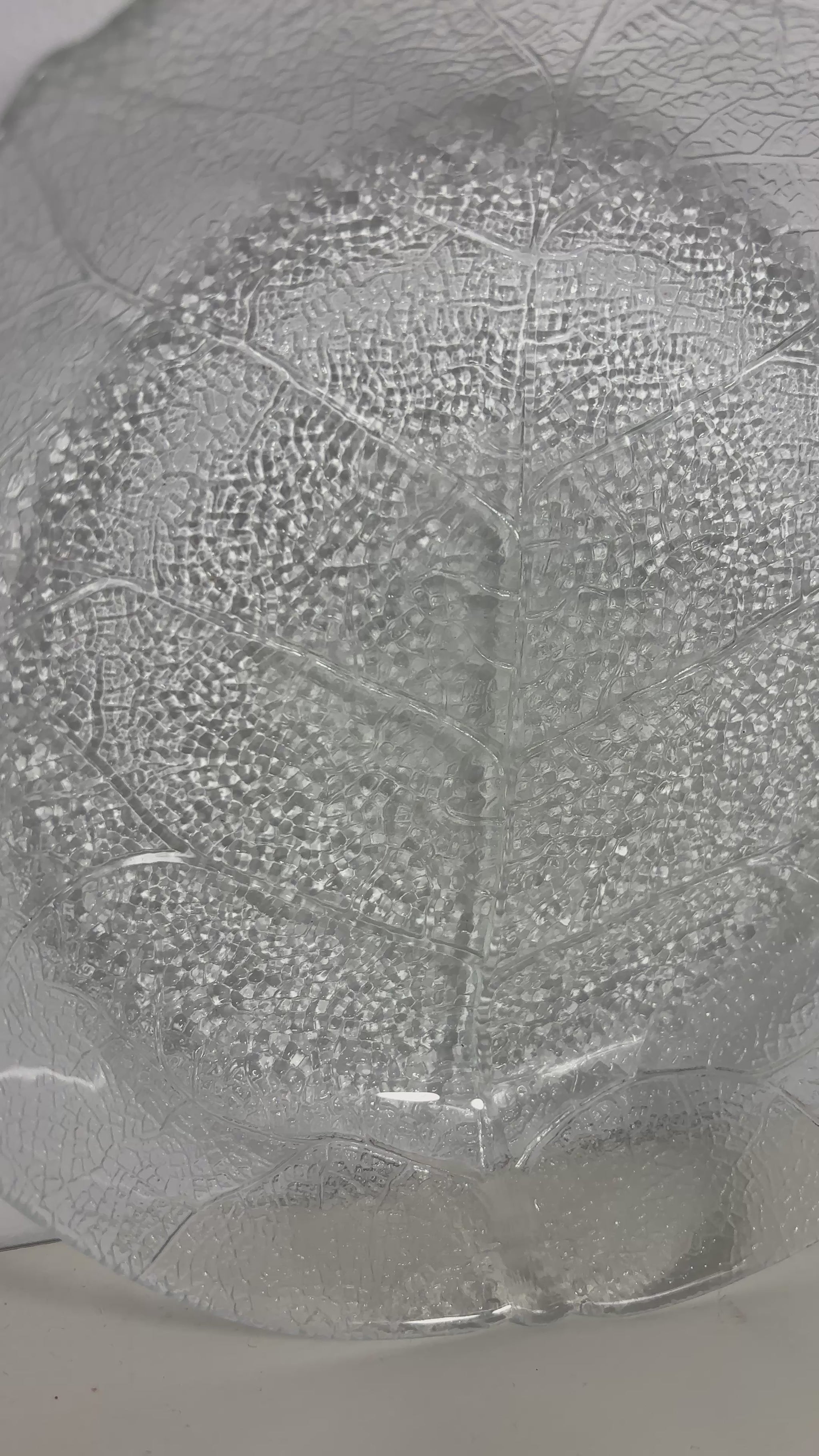 Arcoroc Aspen Pressed Glass Leaf Salad Bowl