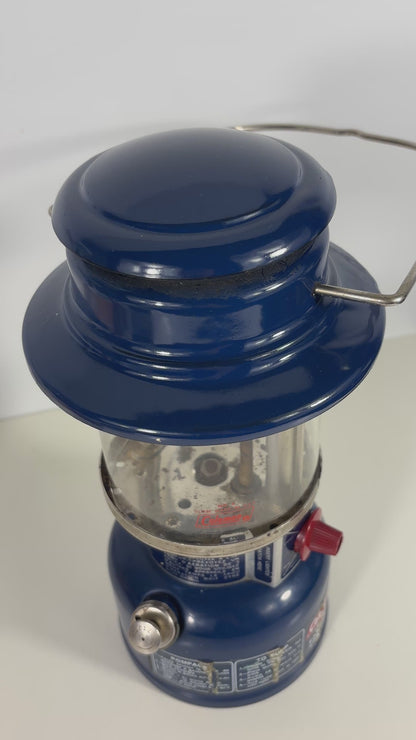 Blue Coleman Model 321 Camping Lantern