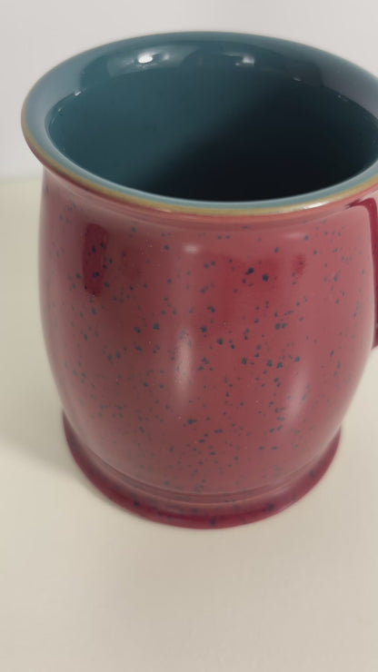 Denby Harlequin Red and Green Tudor Mug