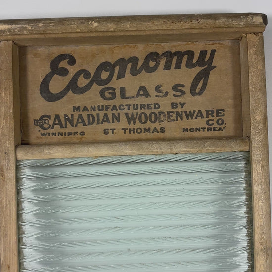 Canadian Woodenware Economy Glass Washboard