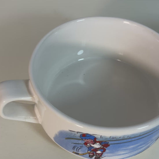 1980 Campbell’s Soup Kids Hockey Scene Soup Bowl Set