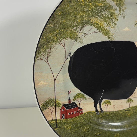 Sakura Warren Kimble Animal Collection Pig Plate