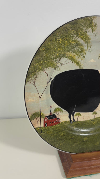 Sakura Warren Kimble Animal Collection Pig Plate