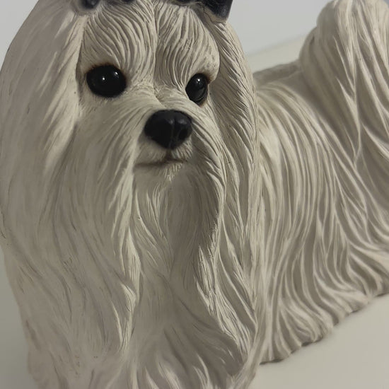 Sandicast Sandra Brue Maltese Dog Statuette