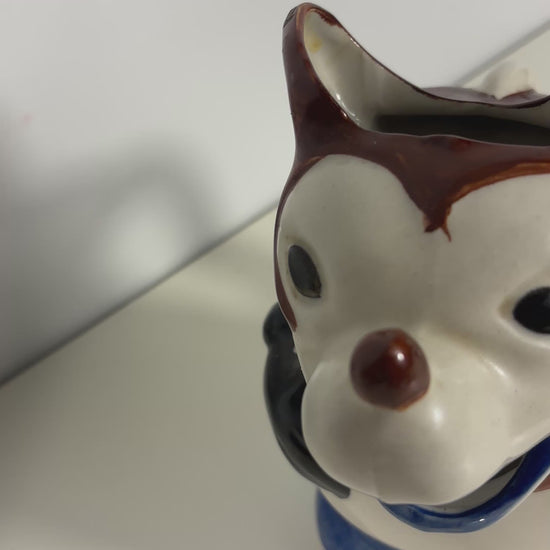 Rare 1930s Mickey Mouse Figural Ceramic Pitcher Creamer