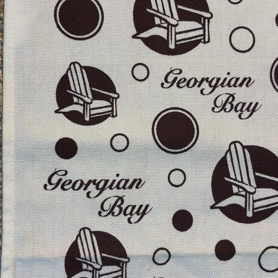 Vintage Georgian Bay Muskoka Chair Souvenir Tea Towel