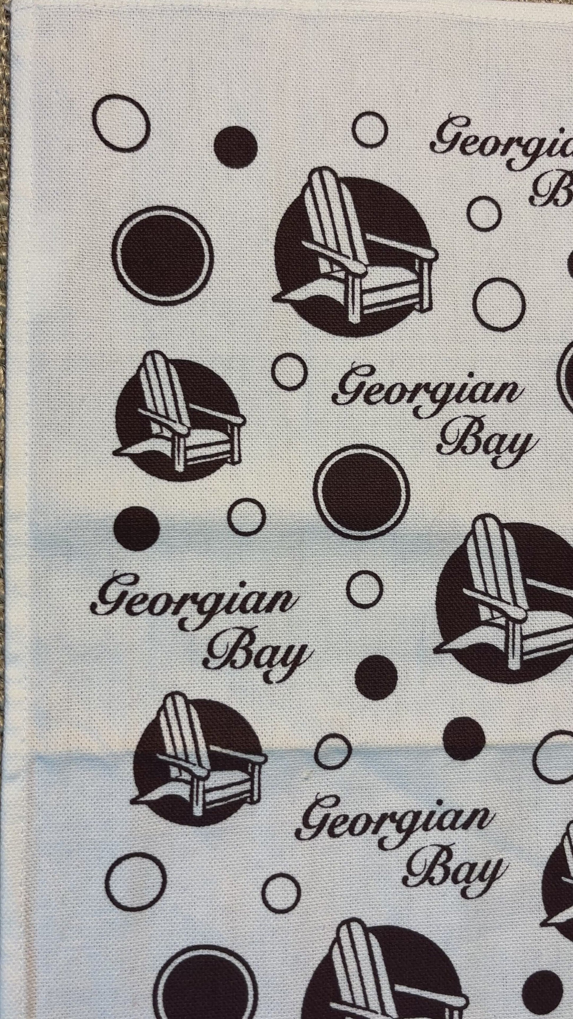 Vintage Georgian Bay Muskoka Chair Souvenir Tea Towel