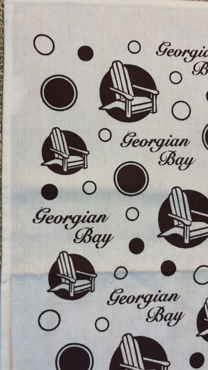Vintage Georgian Bay Muskoka Chair Souvenir Tea Towel
