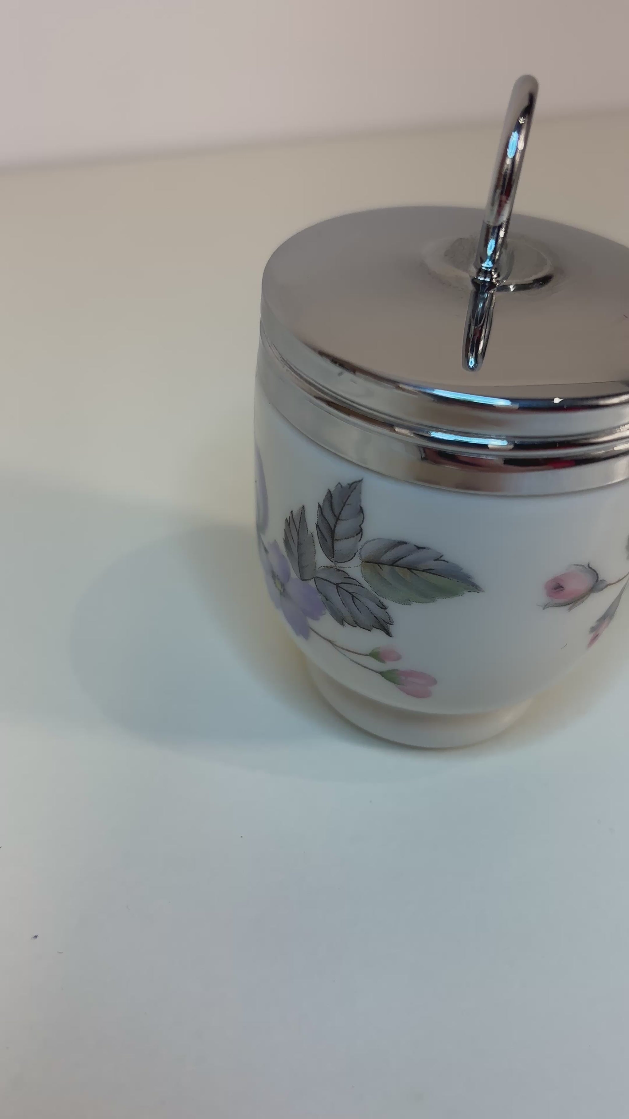Royal Worcester June Garland Egg Coddler
