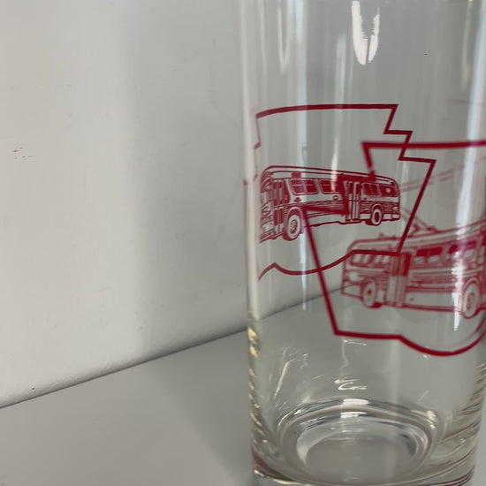 Vintage Toronto Transit Commission TTC Trolley Bus Drink Glasses