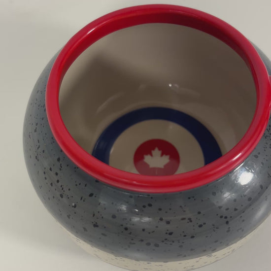 Curling Rock Shaped Coffee Mug