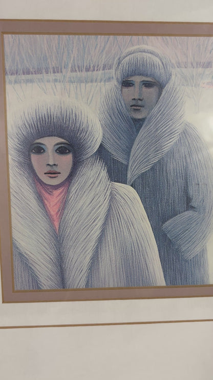 Monique Mercier Symphonie Hivernale Framed Matted Print